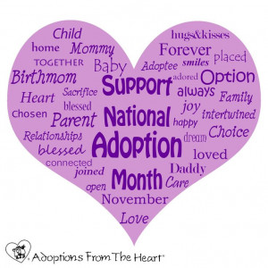 Happy National Adoption Month! www.afth.org