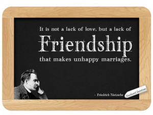 Blackboard Quotations: Friedrich Nietzsche... on Unhappy Marriages