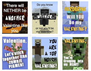 Enjoy these free Minecraft Valentines for kids from healthy-family.org ...