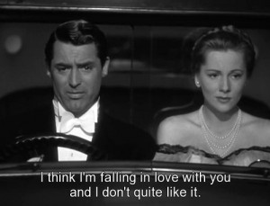 black and white, couple, love, man, movie, subtitle, text, woman