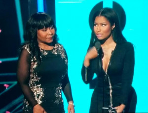 Nicki Minaj shows off her Mum for the first time at the BET awards