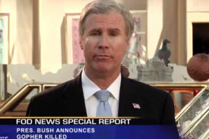 President George Bush Announces Gopher Killed