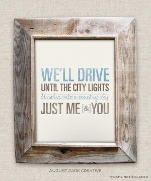 Free - Zac Brown Band - 8x10- Rustic - Vintage Style - Typographic Art ...