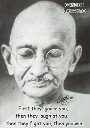 Gandhi Jayanti is celebrated on the every day every year as the ...