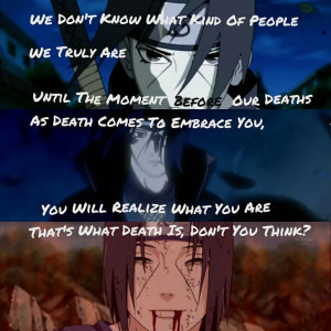 Naruto- Uchiha Itachi quote