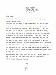 letter my dad sent me from prison in 1975.