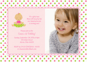 also like hula luau girl photo card birthday invitation hula luau girl ...