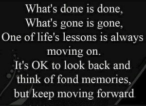 Moving forward...