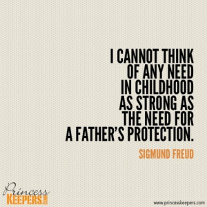 cannot think of any need in childhood as strong as the need for a ...