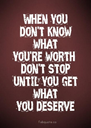 What youre worth quote