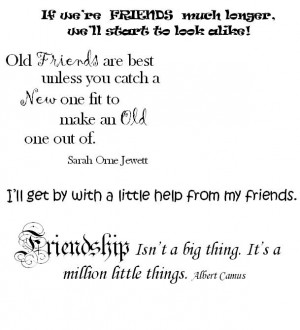 Quotes about friendship.