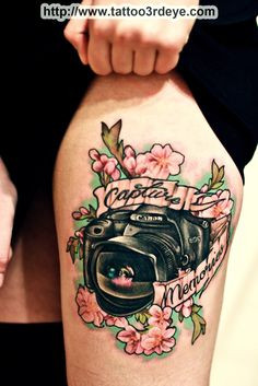 ... girl #tattoo #canon #camera #ink #inked #eos #capture #memories
