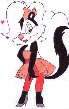 Pepe le Pew and his love, Penelope Pussycat. Ahhhhh Amore