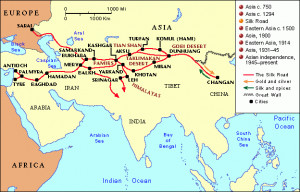 Silk Road Trade Route Map