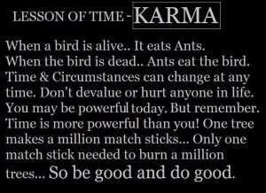 You Will Not Escape Karma's Effect.
