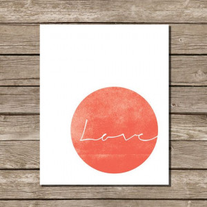 Love signature / Modern Simple Chic Art print / Love by FirstLov