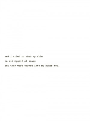 Personal self harm cutting poetry Yours Truly