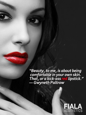 Beauty, to me, is about being comfortable in your own skin. That, or a ...