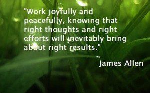 Work Joyfully And Peacefully