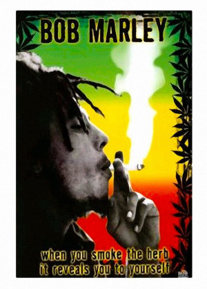 ... Home & Decor > Posters & Prints > Bob Marley Smoke Herb Wall Poster