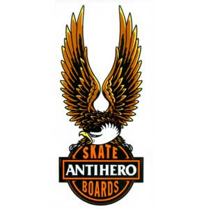 anti hero skateboards anti hero blackhero sticker