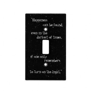 Beautiful words - Happiness Quote - Light Switch Cover