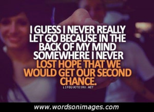 Second chance love quotes