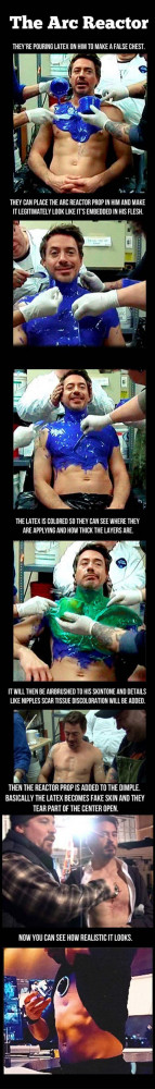 can you imagine if it was your job to smother RDJ's chest in latex ...