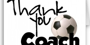 Thank you image for coach - soccer