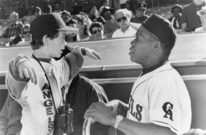 ... Danny Glover and Joseph Gordon-Levitt in Angels in the Outfield (1994