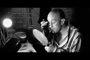 WALLPAPER: Alec Guinness quote on acting with photo