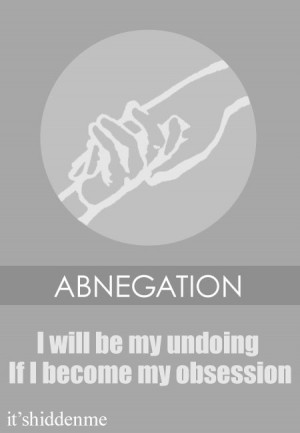 Abnegation faction symbol & quote