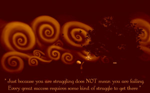 Struggle words tree success quotes night:Vintage