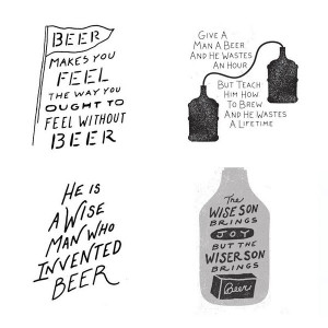 Beer Quotes Print