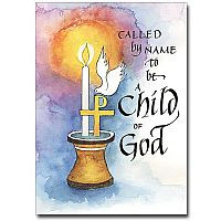 greeting cards on the day of your baptism baptism card child
