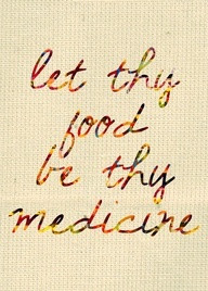 Let Thy Food Be Thy Medicine Wall Art Hippocrates Quote Print Healthy ...