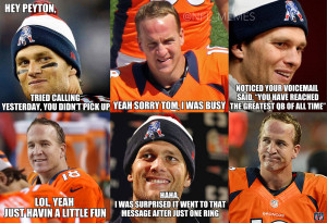 Shots fired: Brady vs Manning meme