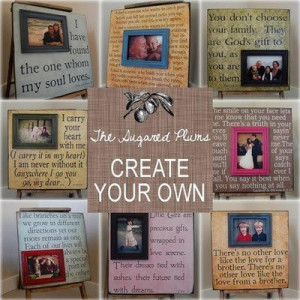 DIY quote frames