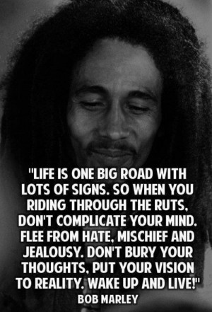 bob marley, famous, live, love, quote, singer, true