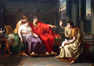 Virgilio leyendo la Eneida a Augusto, Octavia y Livia, de Jean ...