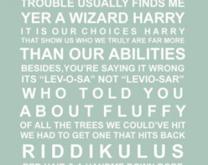 Harry Potter-quotes - A5 Subway Ar t Print ...