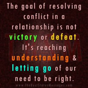 how to resolve relationship's conflicts