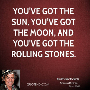You've got the sun, you've got the moon, and you've got the Rolling ...
