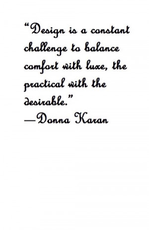Balance Donna Karan Quote
