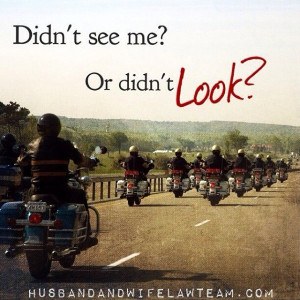Didn't see me or didn't look? Watch for motorcycles. #looktwice # ...