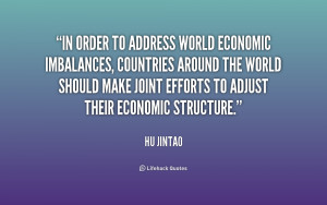 In order to address world economic imbalances, countries around the ...