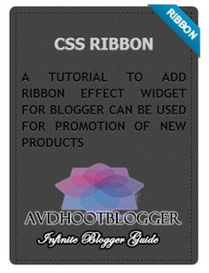Add Ribbon Effect Widget To Blogger For Special Custom Posts More