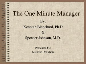 The One Minute Manager Quote by MikeJenny