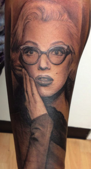 Marilyn Monroe portrait by Chris Carter at Low Tide Tattoos in Jessup ...