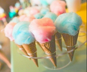 Cotton candy cones